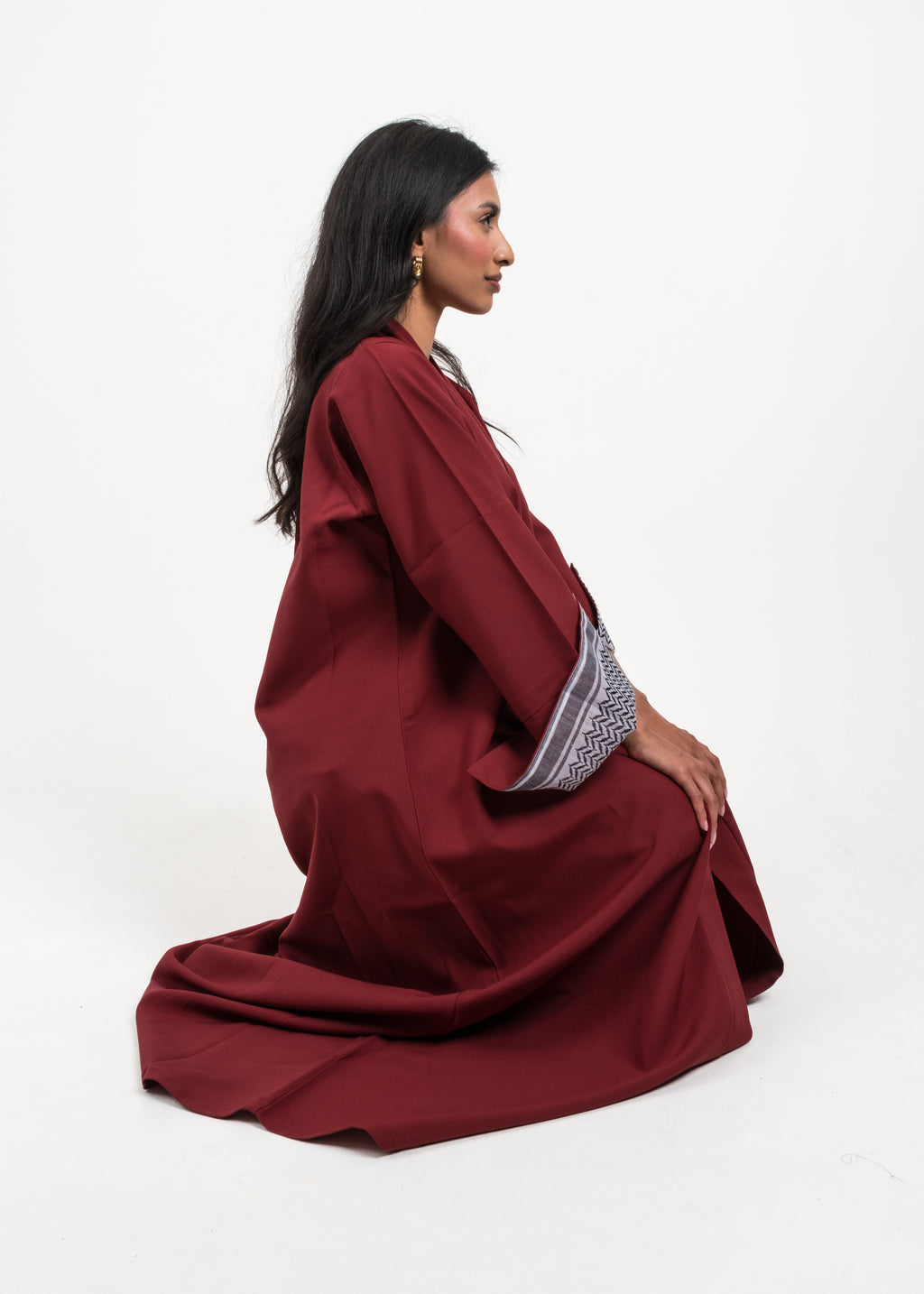 'Jana' Open Palestine reversible Sleeve Abaya