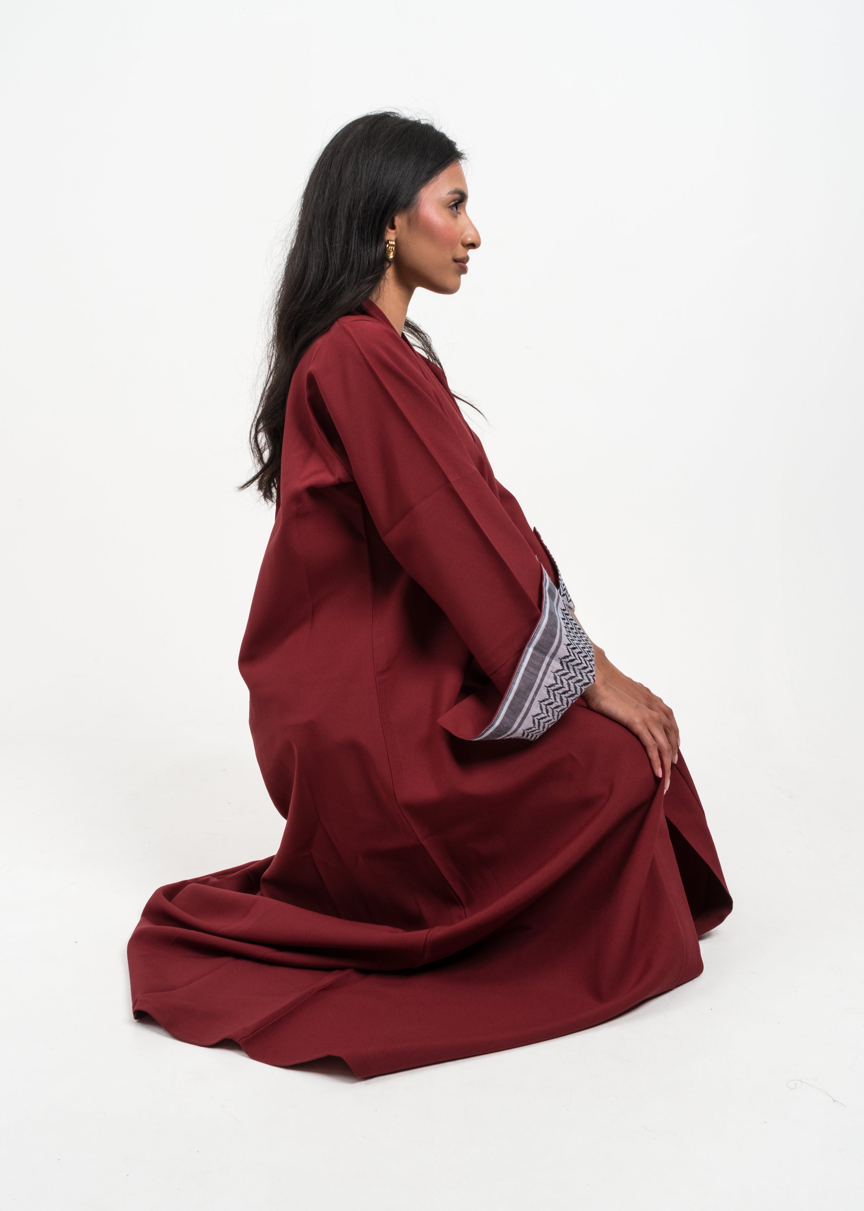 'Jana' Open Palestine reversible Sleeve Abaya