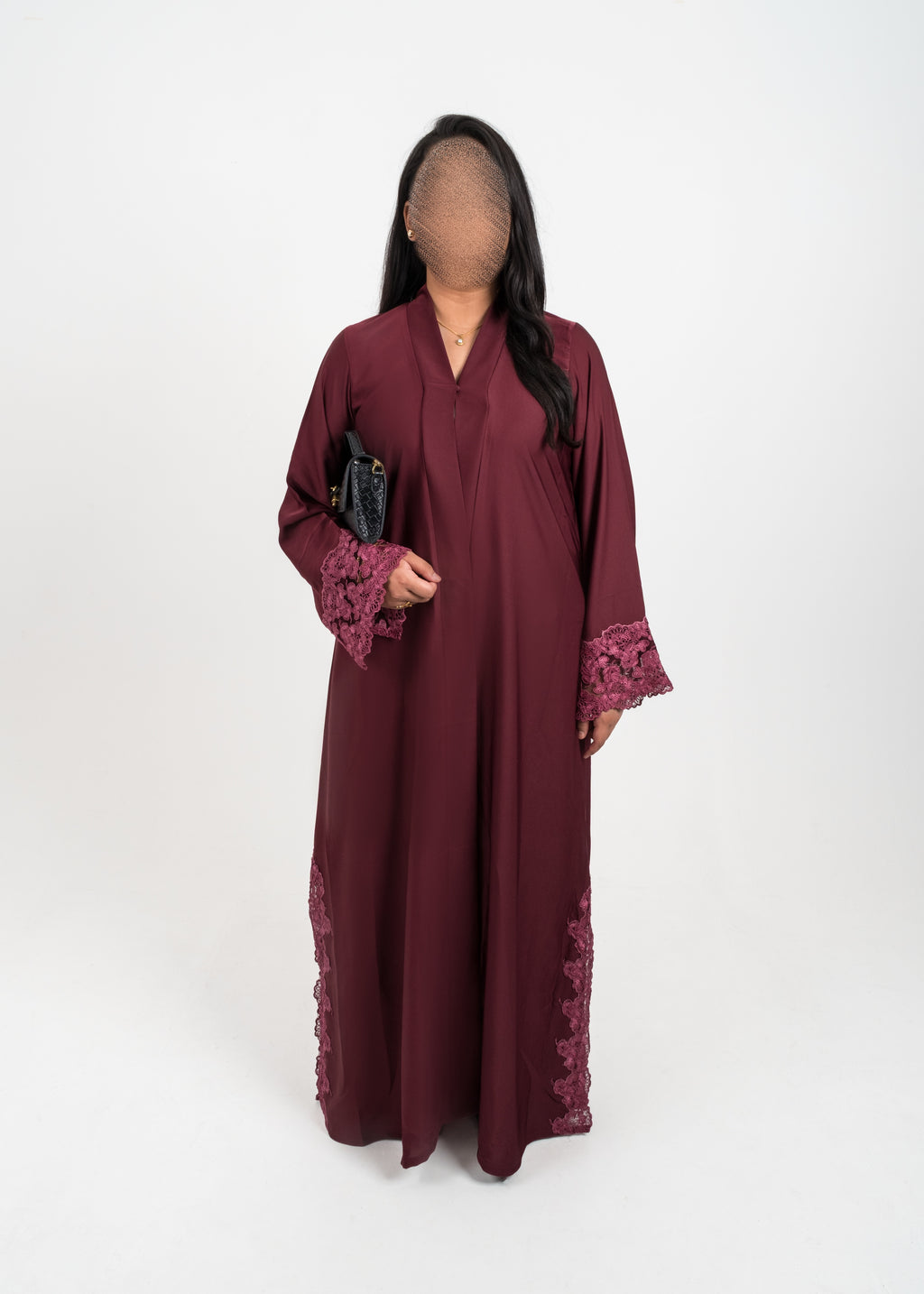 'Isrra' Lace Detailed Abaya